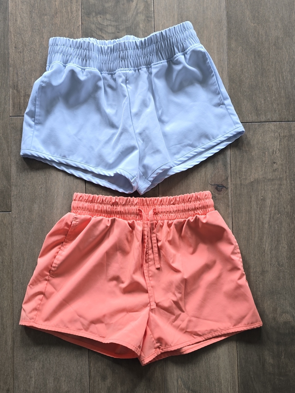 Wander Athletic Shorts Duo in Light Blue and Coral